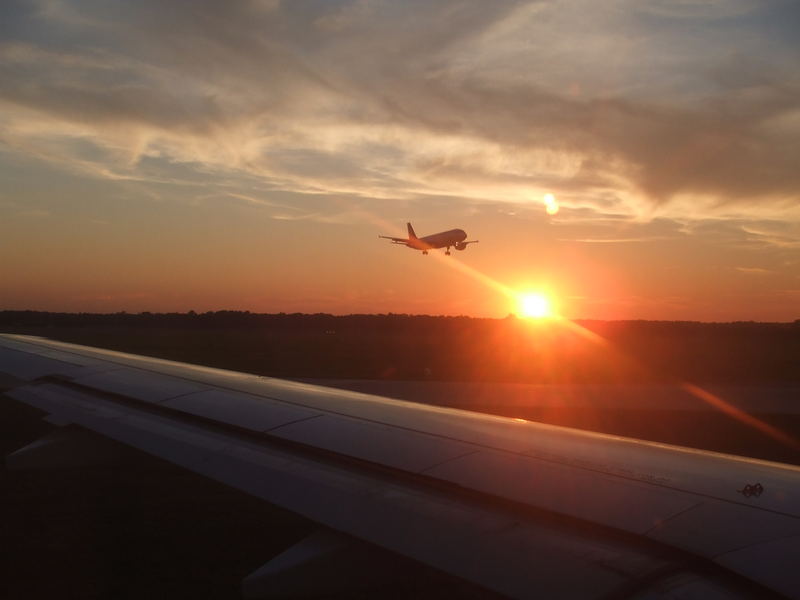 ausblick aus einem A319 der Germanwings