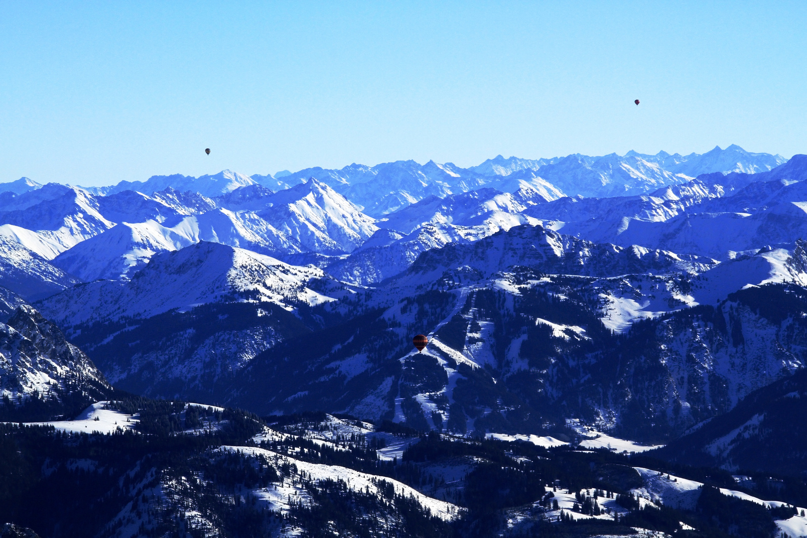 Ausblick aus einem Ballon...