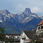 Ausblick aus einem Garten in Thun/ CH