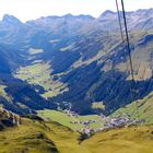 Ausblick bei der Auffahrt zum Rüfikopf…