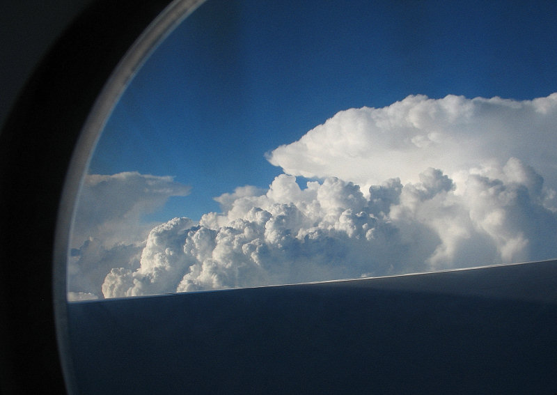 Ausblick beim Flug