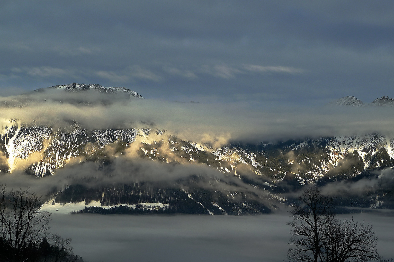 Ausblick beim Langlaufen