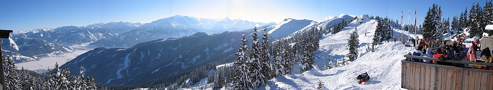 Ausblick beim Mittagessen