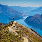 Ausblick genießen am Roys Peak Lookout