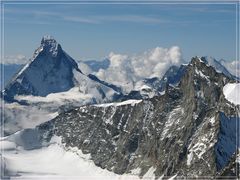 Ausblick im Abstieg vom Weisshorn