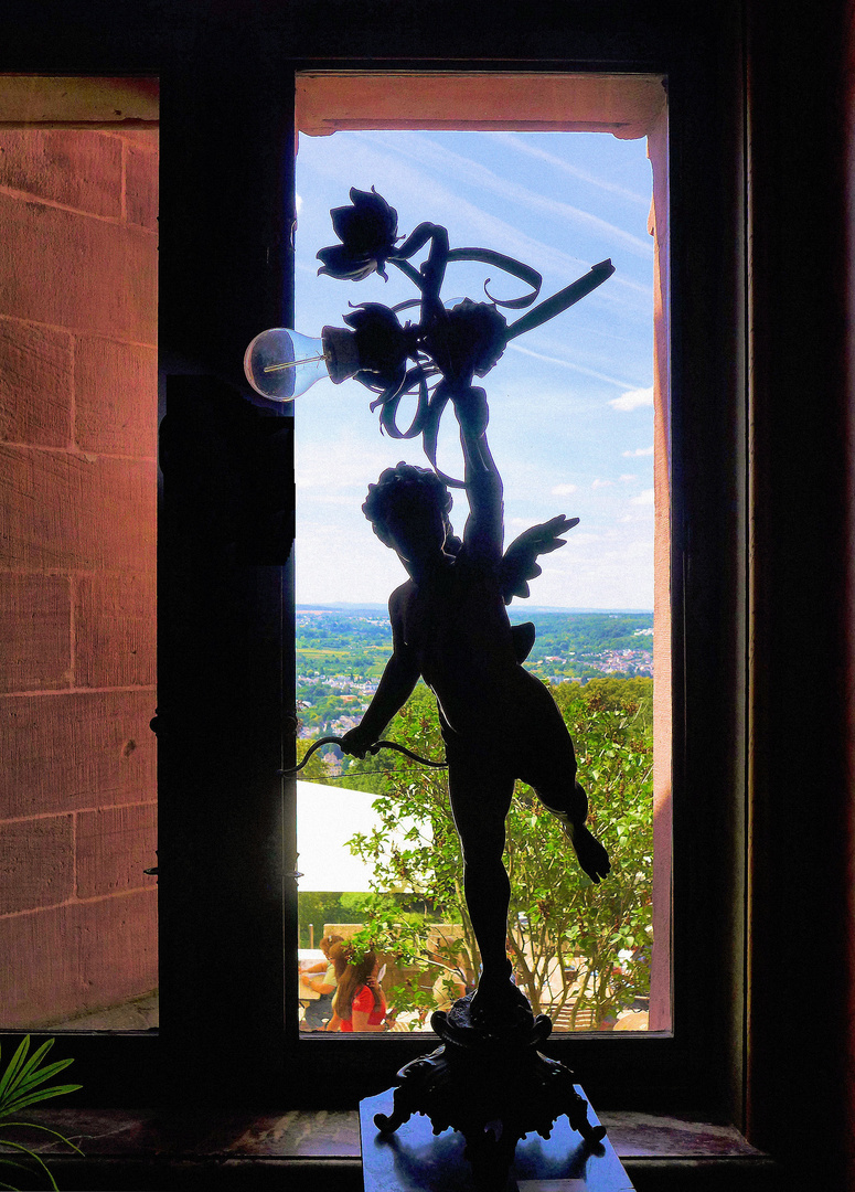 Ausblick im Schloss Drachenburg