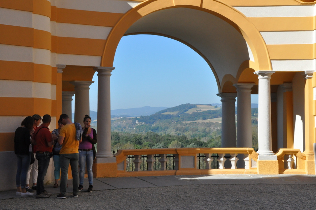 Ausblick im Stift Melk (Donau)