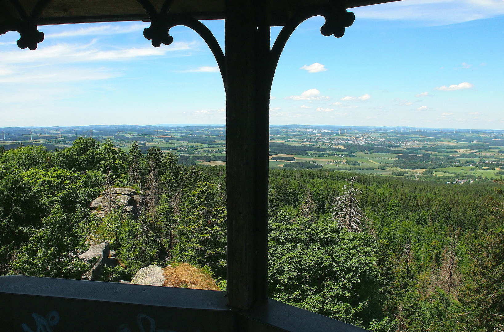 Ausblick in den Frankenwald