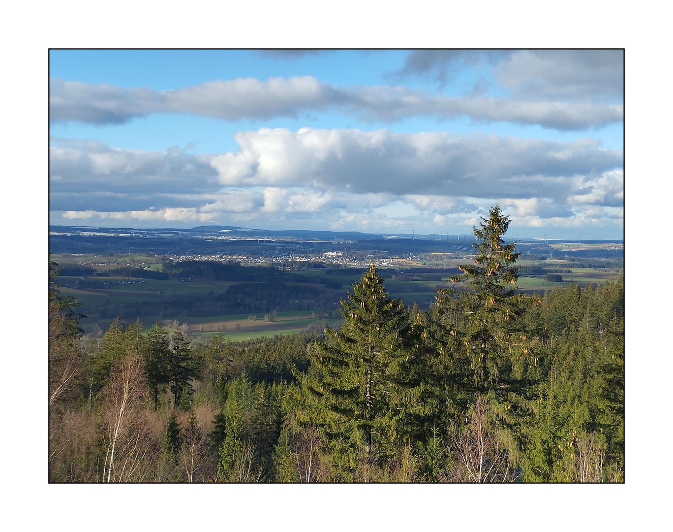 Ausblick in den Frankenwald