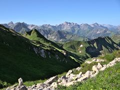 Ausblick in die Allgäuer Alpen