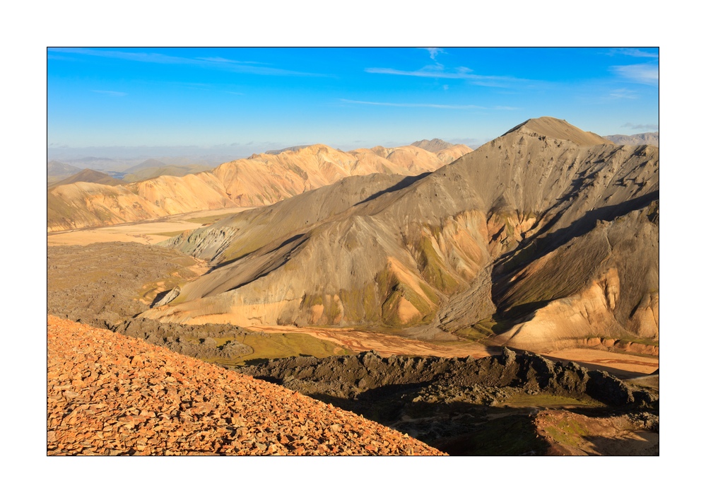 Ausblick in die Berge rund um Landmannalaugar