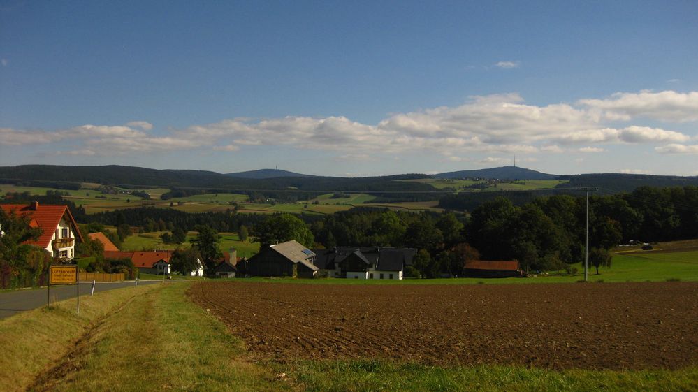 Ausblick ins Fichtelgebirge