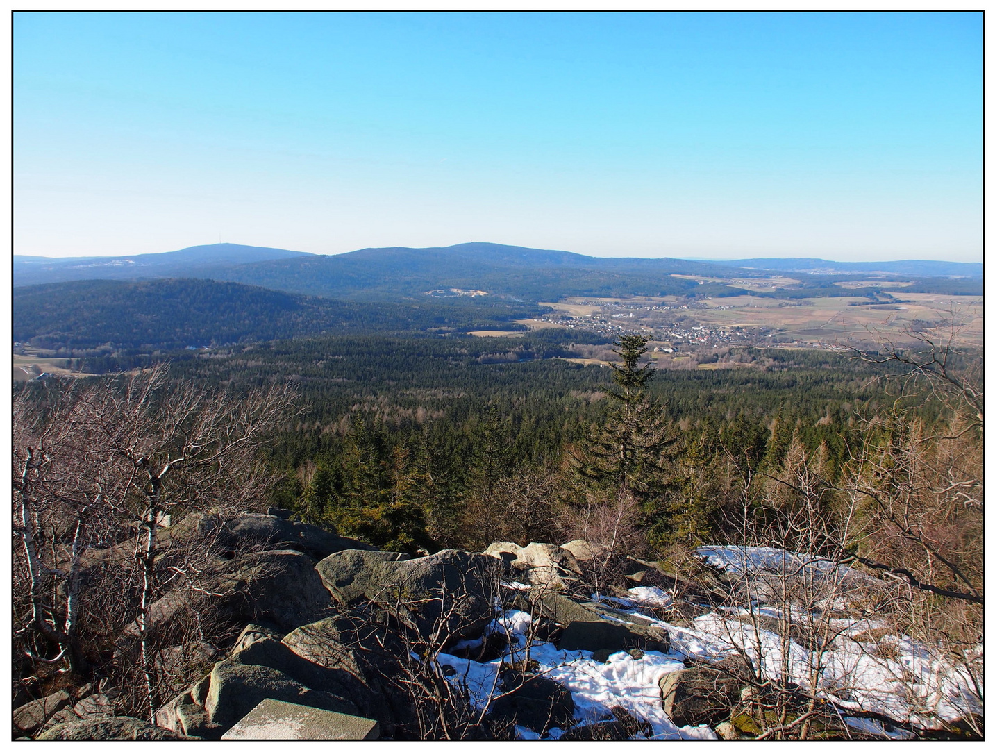 Ausblick ins Fichtelgebirge