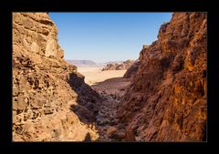 Ausblick ins Wadi Rum