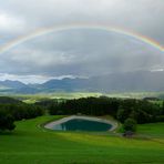 Ausblick mit Regenbogen