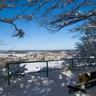 Ausblick mit Schnee