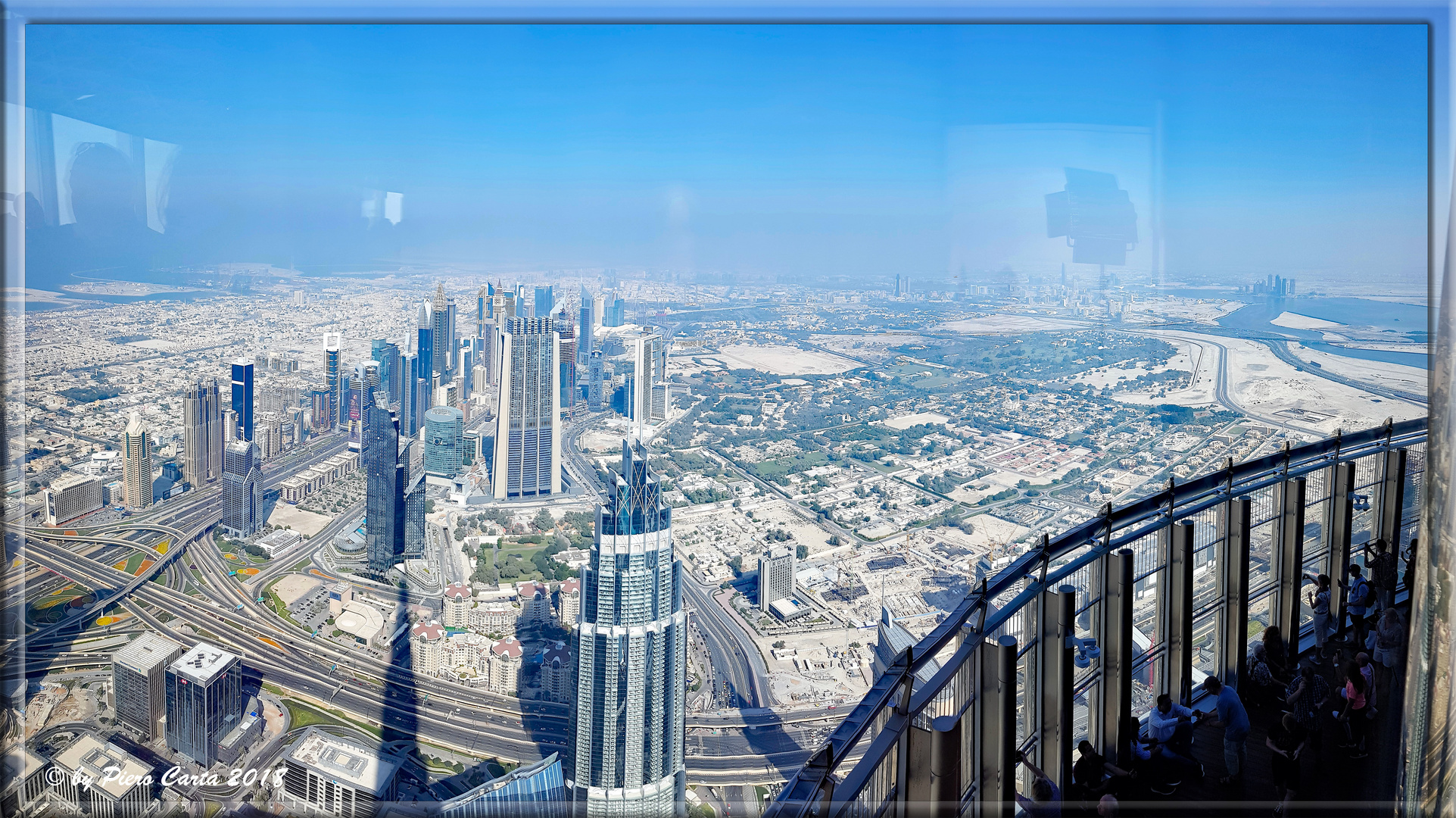 Ausblick No.1 vom Burj Khalifa in Dubai 
