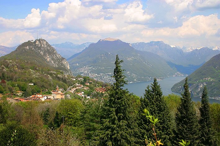 Ausblick Parco Botanico auf Carona