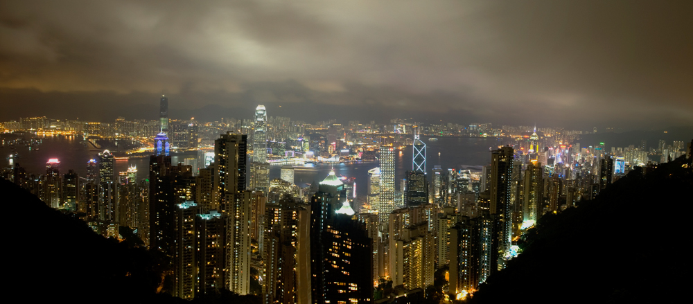 Ausblick Peak bei Nacht