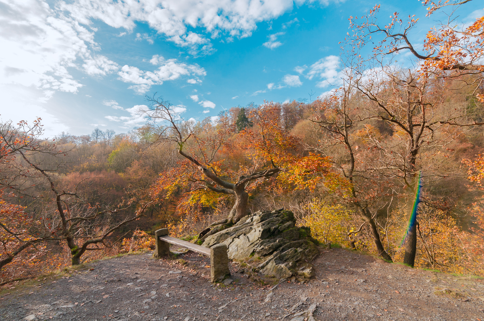 Ausblick Sonnenklippe - Wandern durchs Bodetal zur Roßtrappe