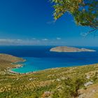 Ausblick Tholos Beach und Insel Psira