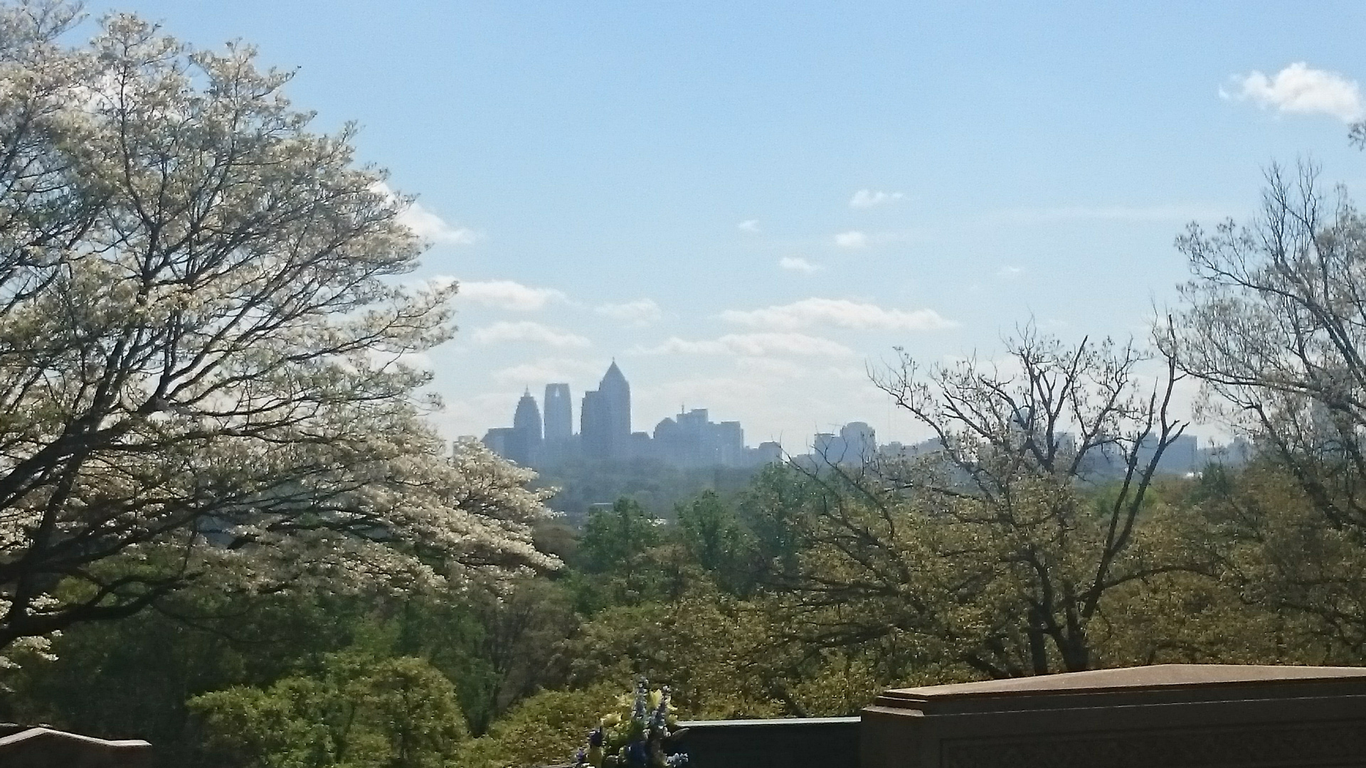 Ausblick über Atlanta im Frühling