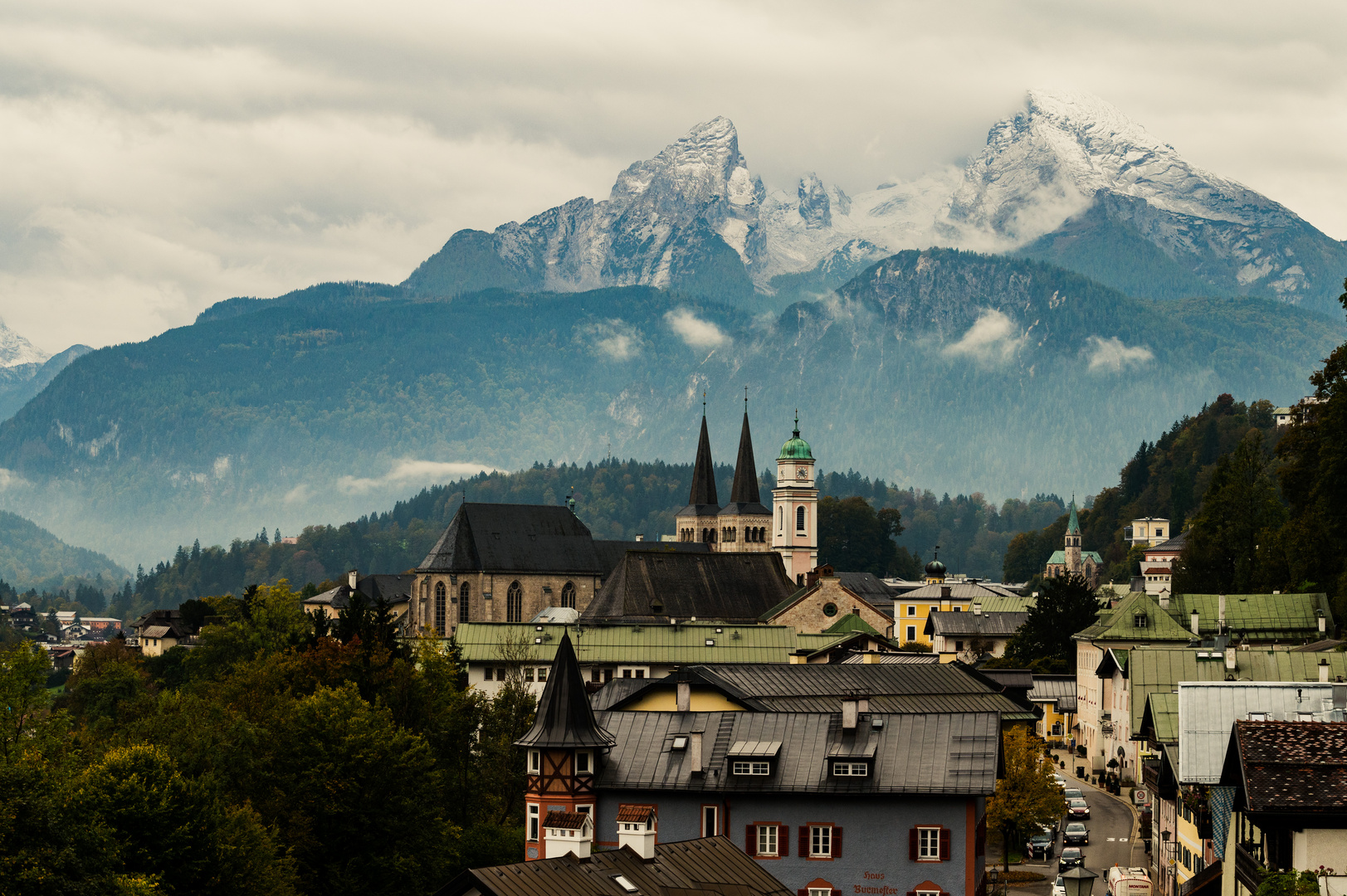 Ausblick über Berchtesgaden