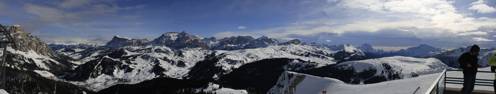 Ausblick über die Dolomiten