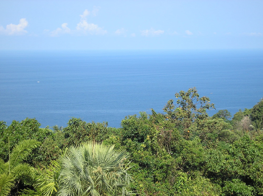 Ausblick über Indischen Ozean in Phuket