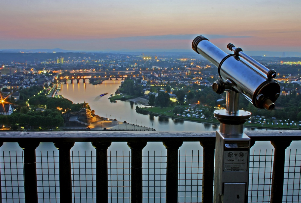 Ausblick über Koblenz