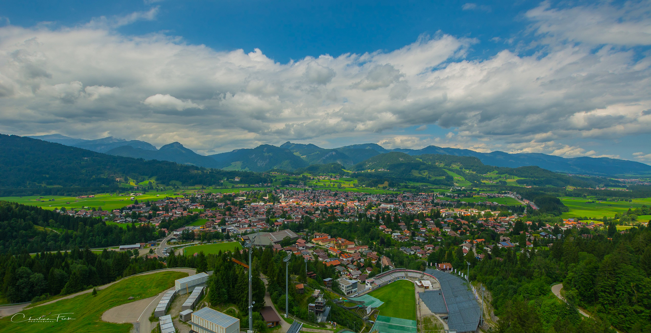 Ausblick über Oberstdorf