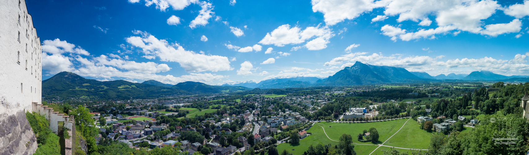 Ausblick über Salzburg