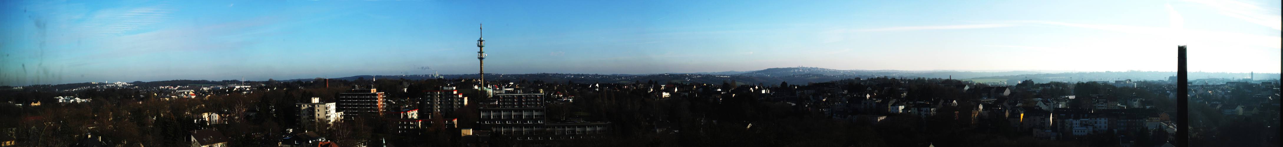 Ausblick über solingen vom Klinikum