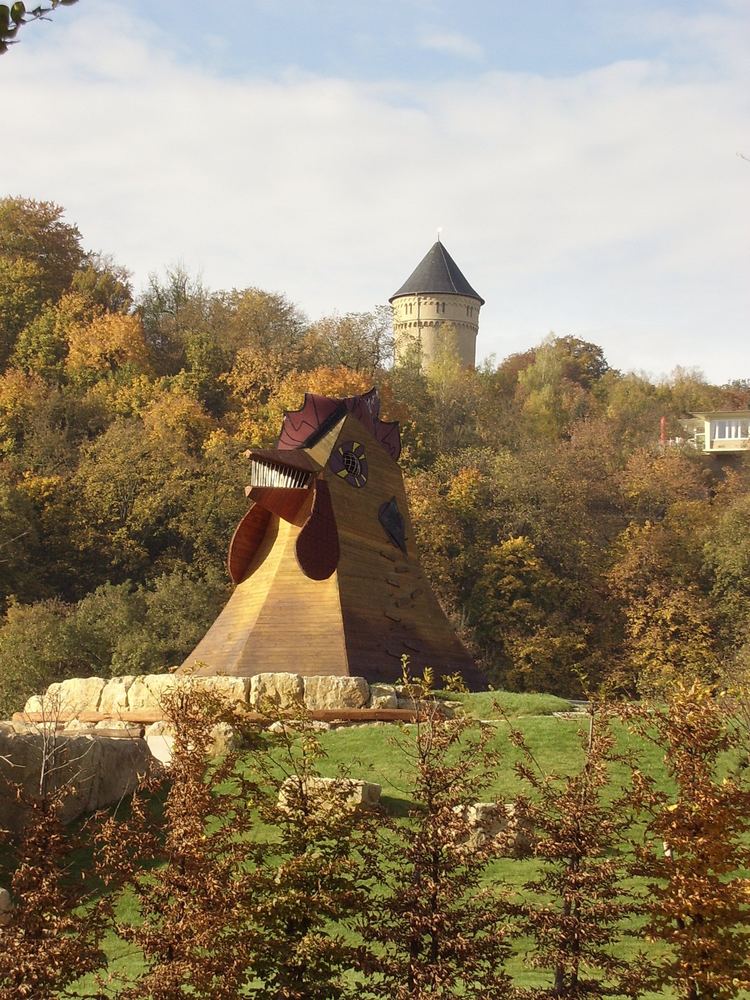 Ausblick vom BUGA 2007-Spielplatz zum Schloß Osterstein