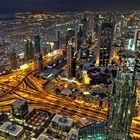 Ausblick vom Burj Khalifa - Dubai bei Nacht