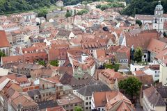 Ausblick (vom Dom-Turm) auf den historischen Stadtkern von Meißen 1