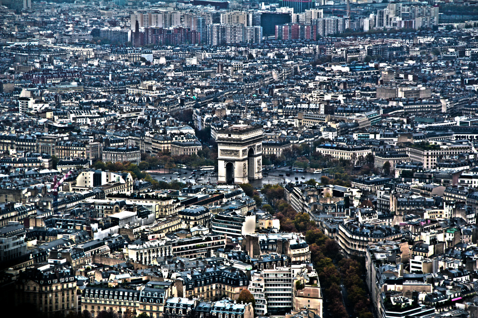 Ausblick vom Eifelturm Paris (tour de eiffel)