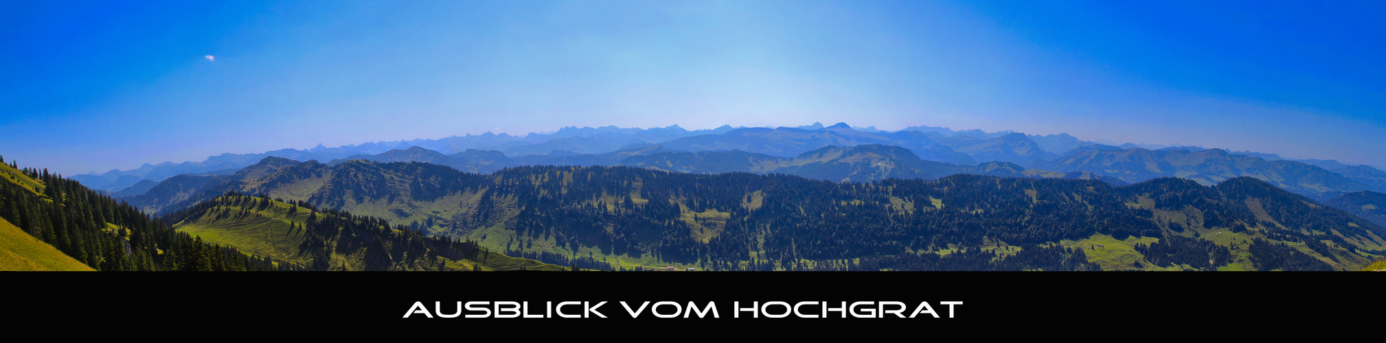 Ausblick vom Hochgrat im Allgäu