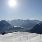 Ausblick vom Hochstuckli auf Seewen und die Mythen