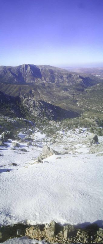 Ausblick vom Lucero im Februar