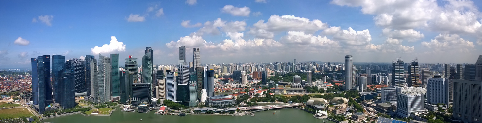 Ausblick vom Marina Bay Sands