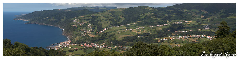 Ausblick vom Pico dos Bodes (Sao Miguel, Azoren)