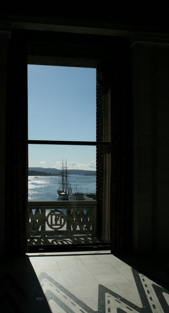 Ausblick vom Rathaus in Oslo