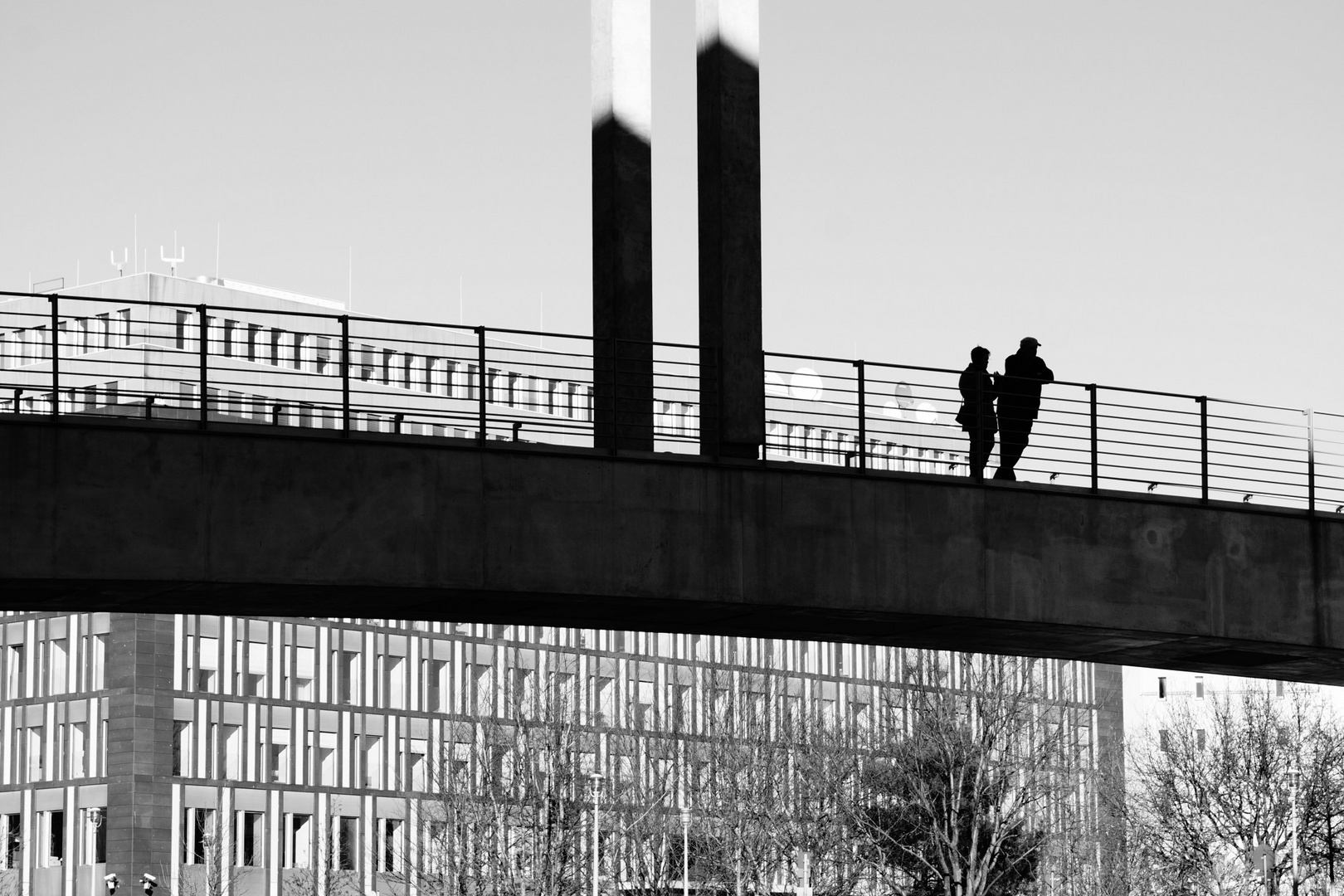 Ausblick vom Regierungssteg