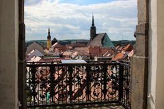 Ausblick vom Reichenturm in Bautzen in Richtung Westen