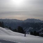 Ausblick vom Schartenjoch ins Zillertal