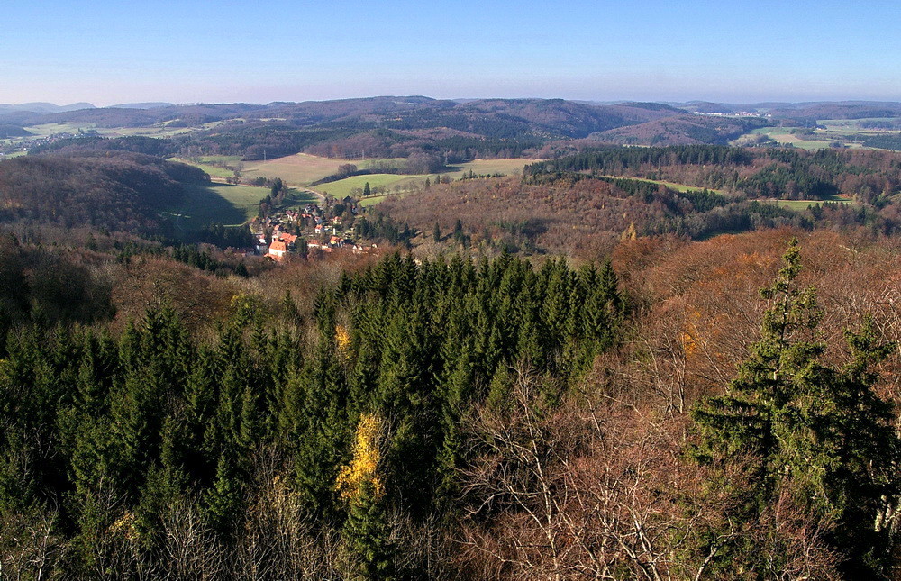 Ausblick vom Sternbergturm nach Westen