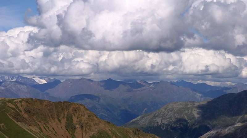 Ausblick vom Stilfzer Joch