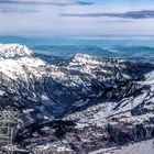 Ausblick vom Titlis (3.238m) in der frühen Morgensonne