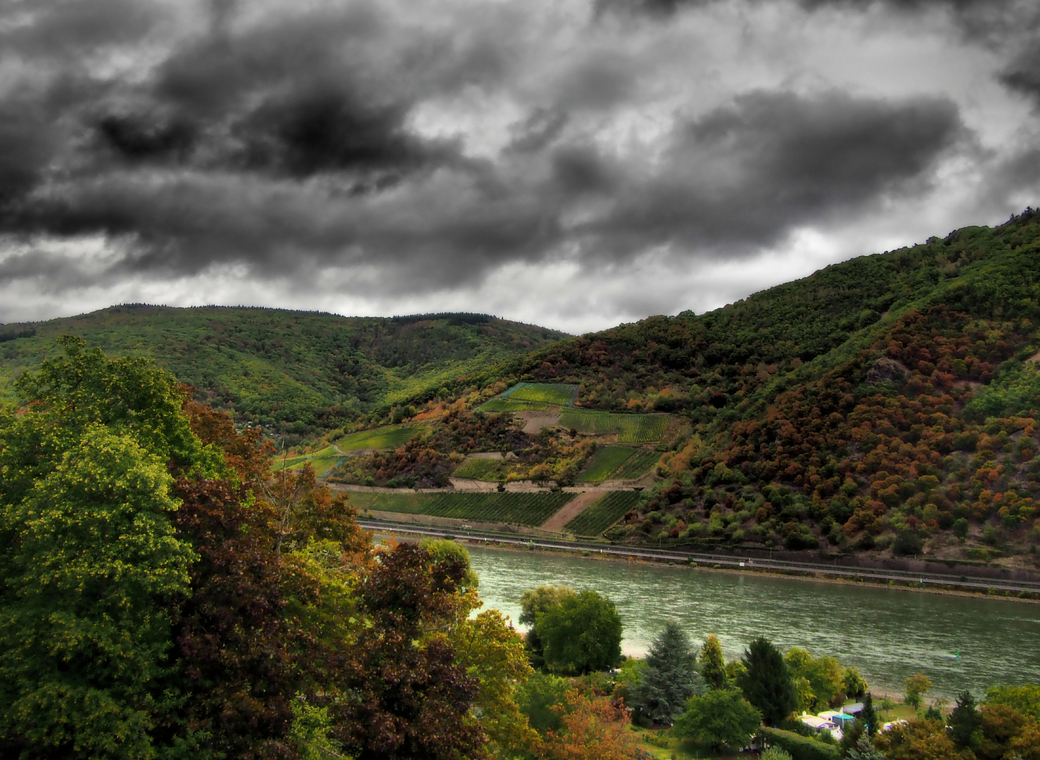 Ausblick von Burg Reichenstein...